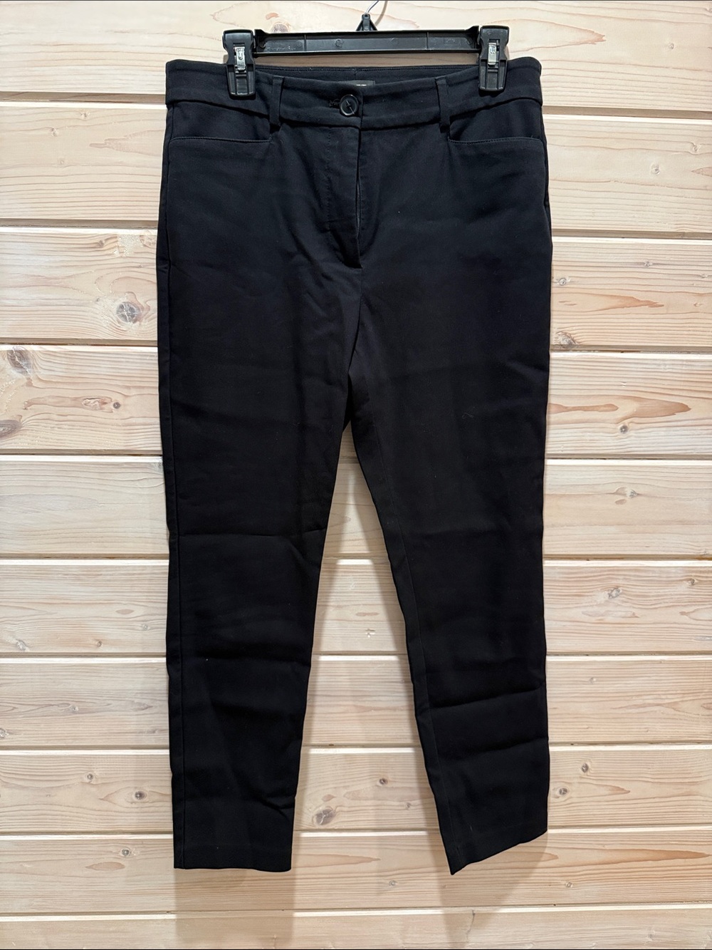 LOFT Black Cropped Slim Ankle Pants
